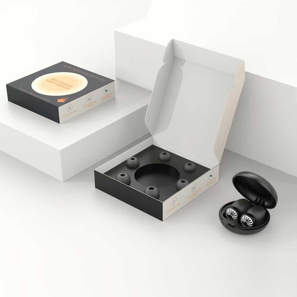 Airbag noise-canceling earbuds