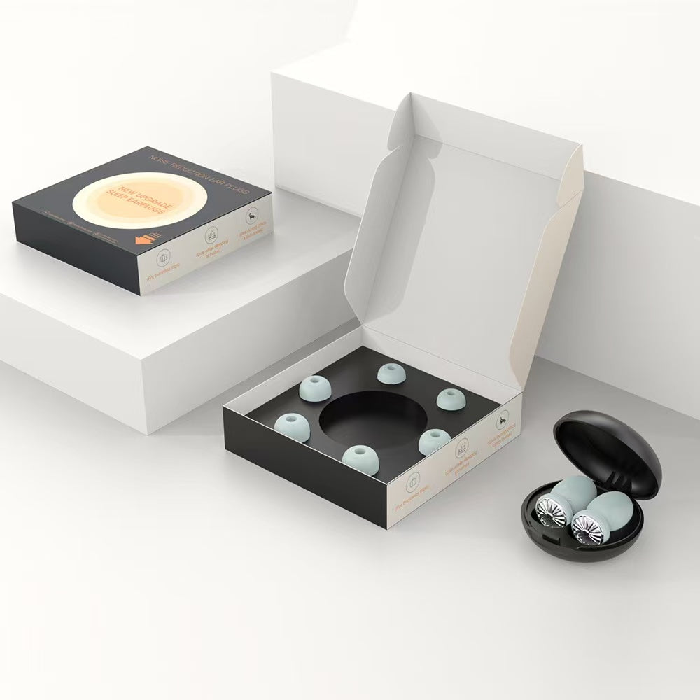 Airbag noise-canceling earbuds