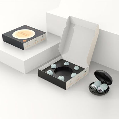 Airbag noise-canceling earbuds