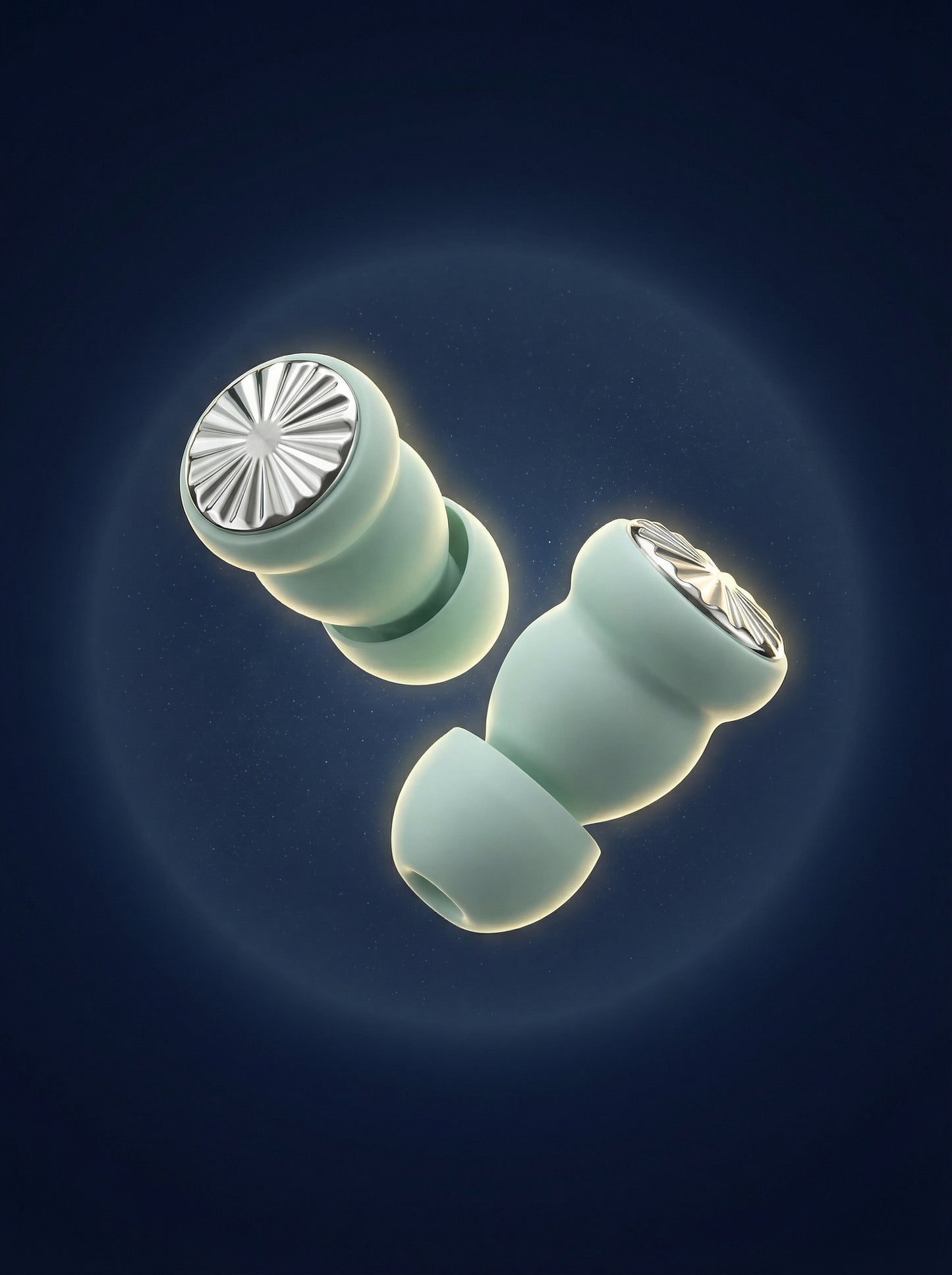 Airbag noise-canceling earbuds