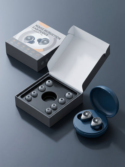 Airbag noise-canceling earbuds